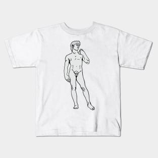 David Michelangelo Art History Sculpture Kids T-Shirt